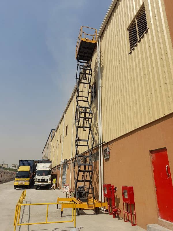 42 Feet Scissor Lift Machine Available For Rent Delivery All Pakistan 2