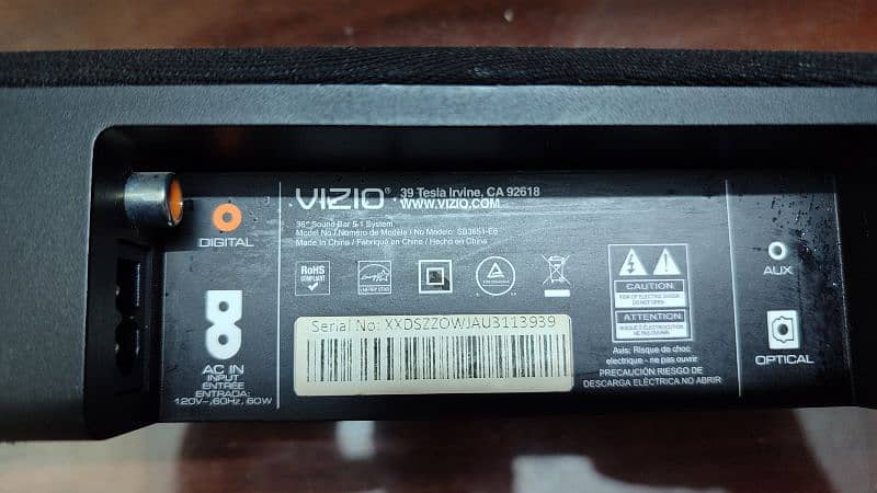 Vizio soundbar 36" 4