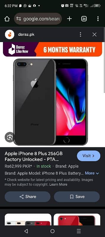 IPhone 8plus 256,gb non Pta 0