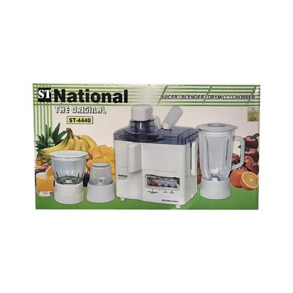 3 in 1 National Juicer Blender  Grinder 0