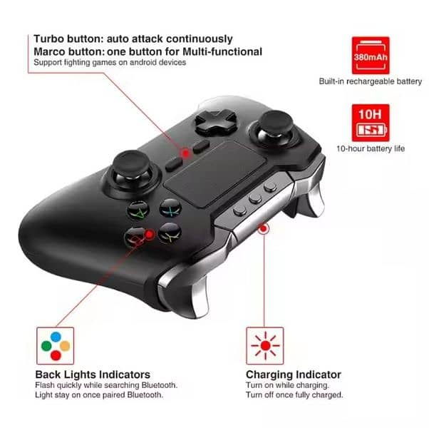 iPega Bluetooth Game (Xbox) Controller for PC & Phone with Touchpad 3