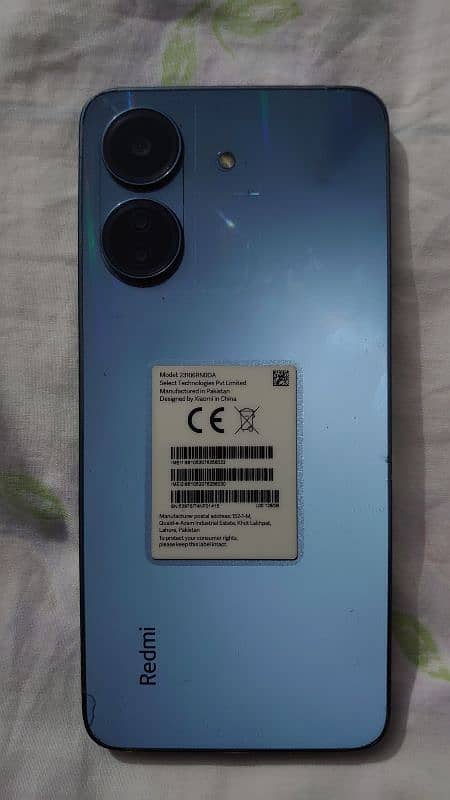 Redmi 13c 10 by 10 good condition box with original charger 0