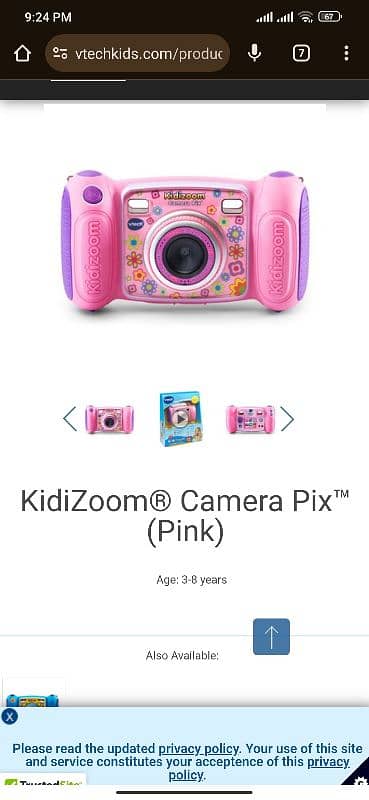 KidiZoom Camera Pix (Pink) 0