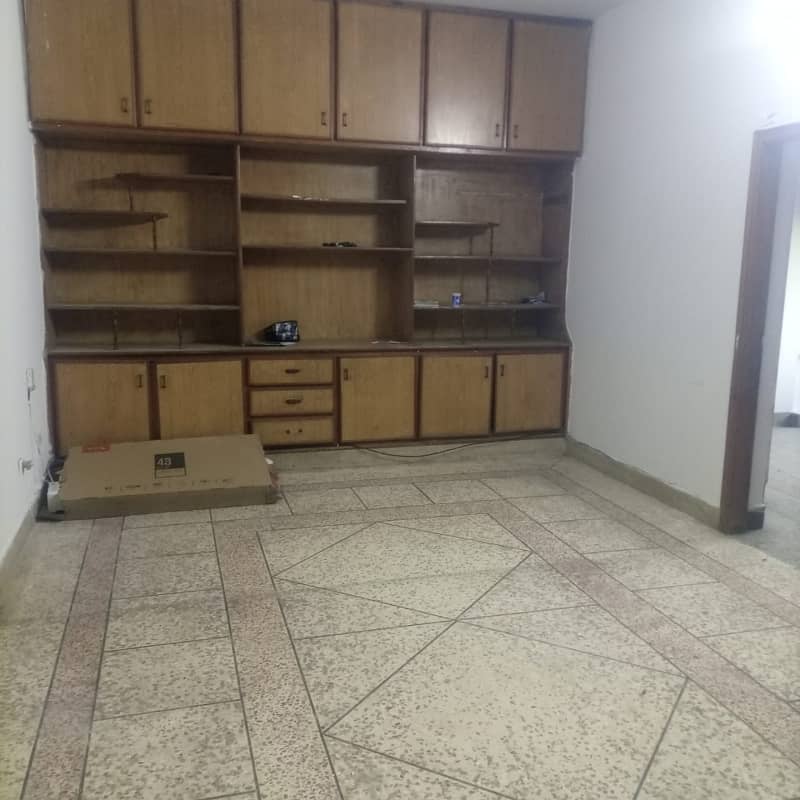 For rent G11/2 main service road Size 30*60 Uper portion 3 beds 3 baths Drawing dinner Tv lounge Kitchen Store Gas Pani bijli separate water bore Also available on hiring 03335043954 0