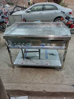 hot plate 4 feet , pizza oven, deep fryer, dough mixer fast food setup