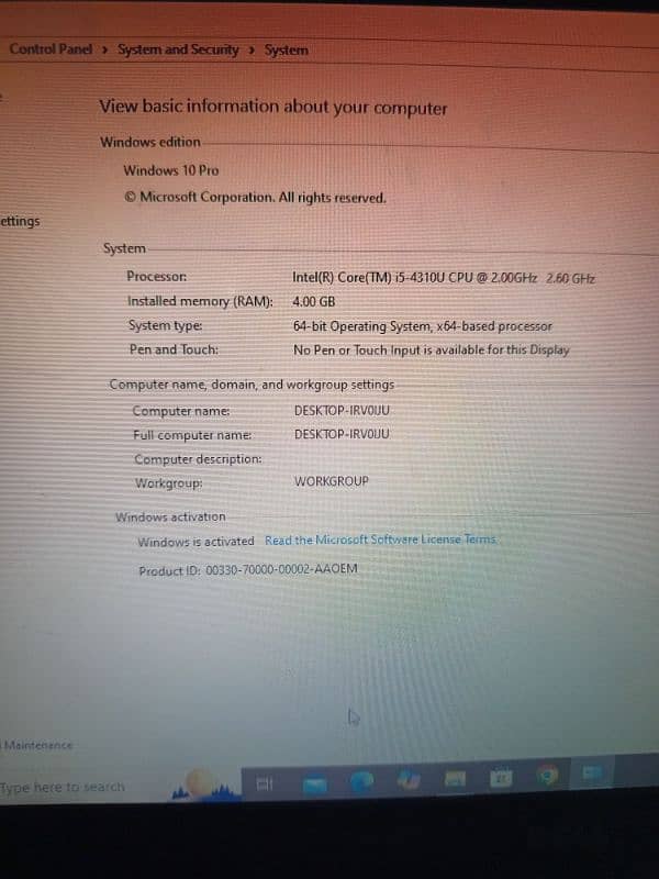 Dell laptop 4 GB ram 3