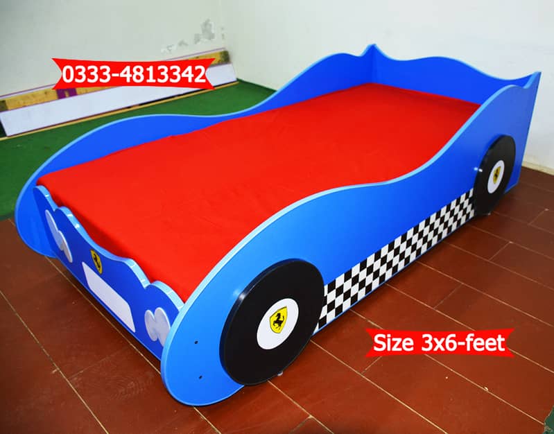 ( READY STOCK ) Red Car Bed/ 3D new design Bed 3