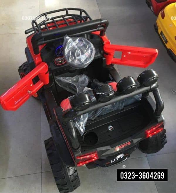 Dlx-6188 Baby Riding Electric Jeep in Red & Blue Color 2