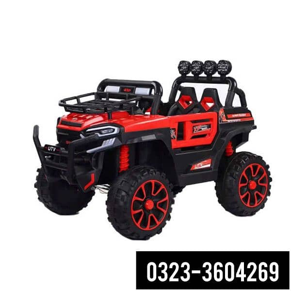 Dlx-6188 Baby Riding Electric Jeep in Red & Blue Color 3