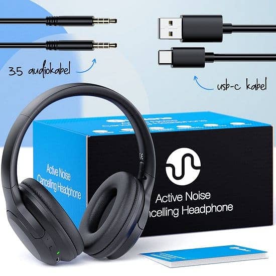 high quality high definition noise cancelling anc headphone 0