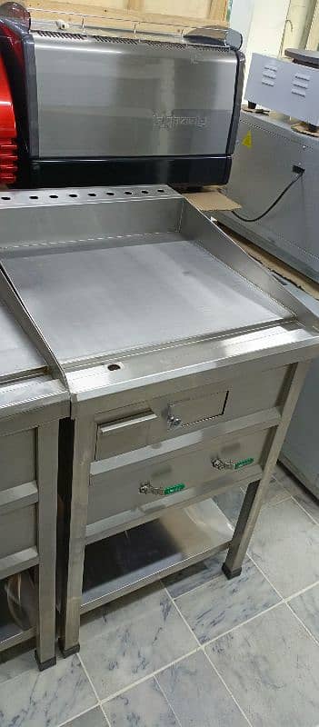 hot plate 2x2 feet for burger shawarma, pizza oven fast food setup 0