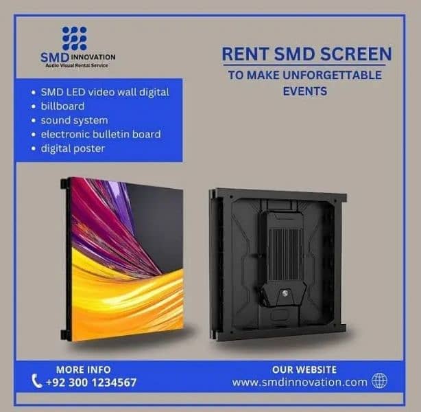 SMD Screen on rent with high quality on discount  in karachi 2