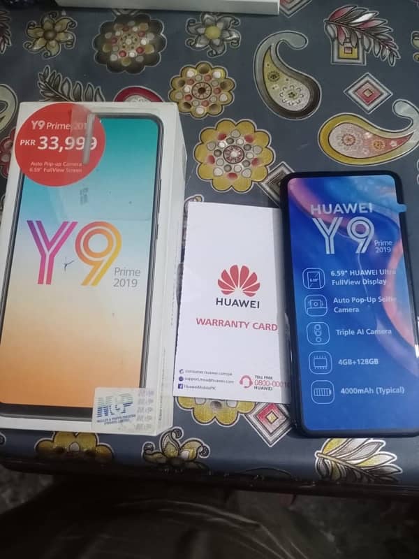 HUAWEI Y9 PRIME 2019 4/128GB ALL OK WITH ORIGINAL BOX ONLY 0