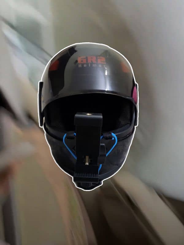 Moto Vlogging Helmet with full setup 1