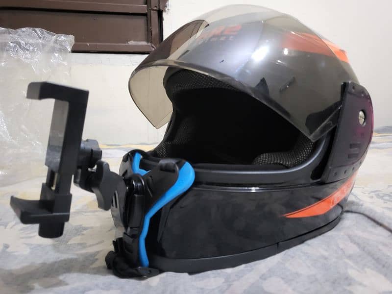 Moto Vlogging Helmet with full setup 2