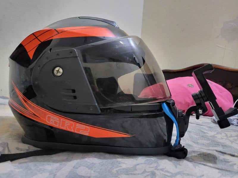 Moto Vlogging Helmet with full setup 4