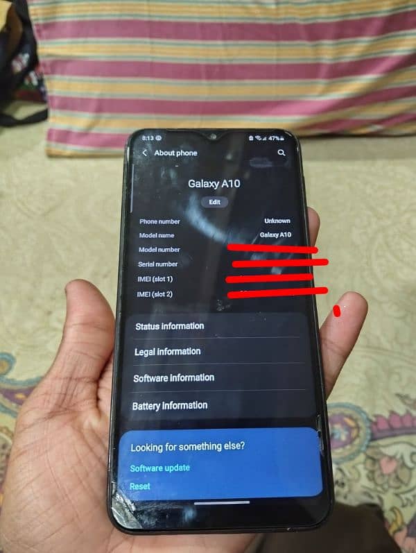 samsung galaxy A10 with original charger 3