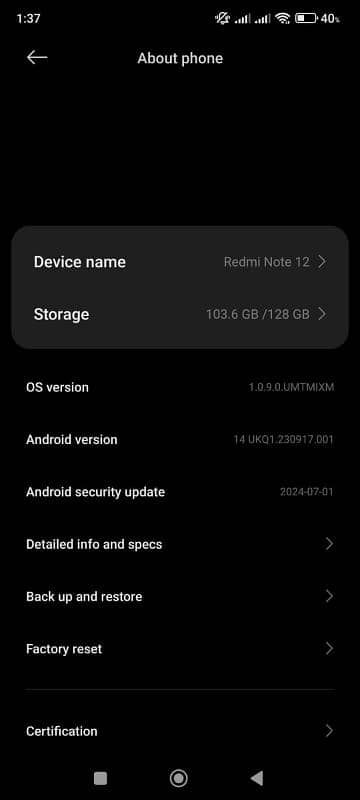 Redmi Note 12 | 8 GB || 128 GB 4