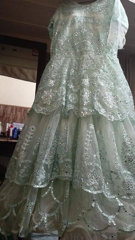 fancy bridal long frok 2