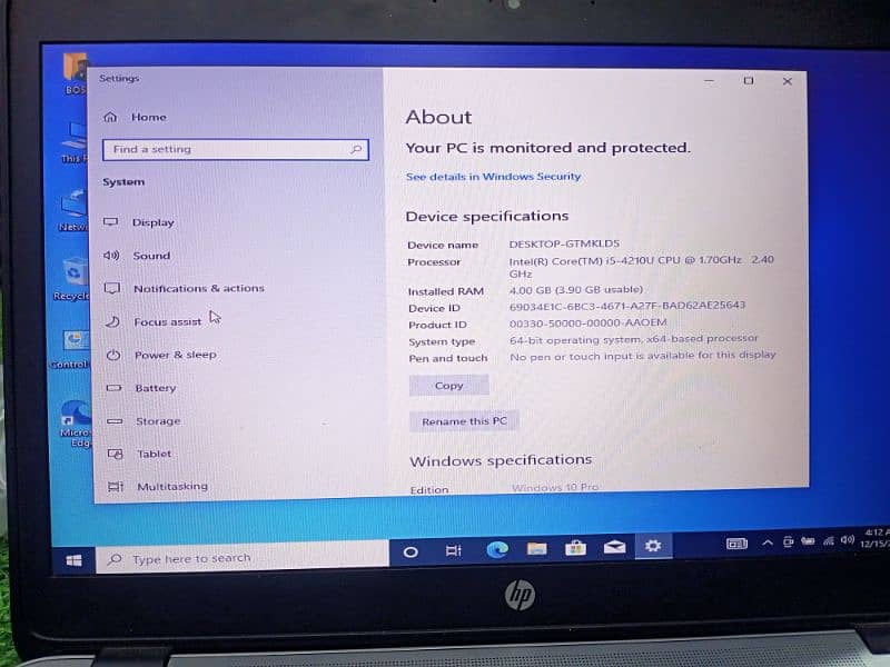 HP laptop 840 G 2 5