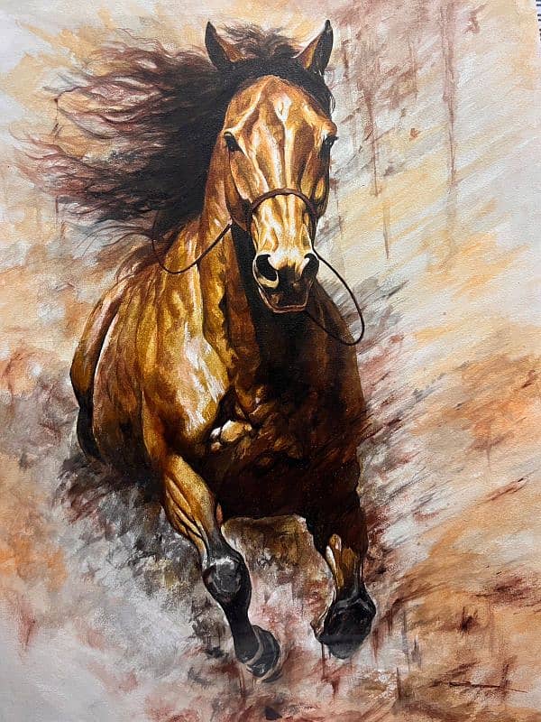 Horse Acrylic painting 0