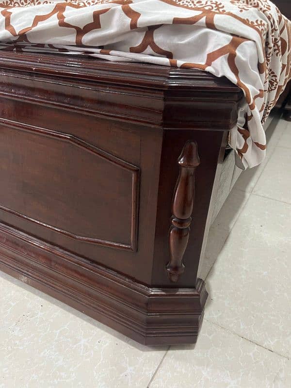 Walnut Wood Bed -- URGENT SALE 2