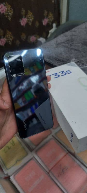 Vivo y33s complete box 8+4/128 1