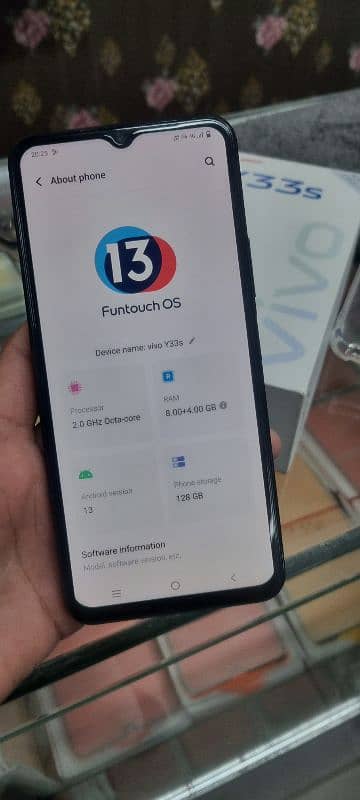 Vivo y33s complete box 8+4/128 3