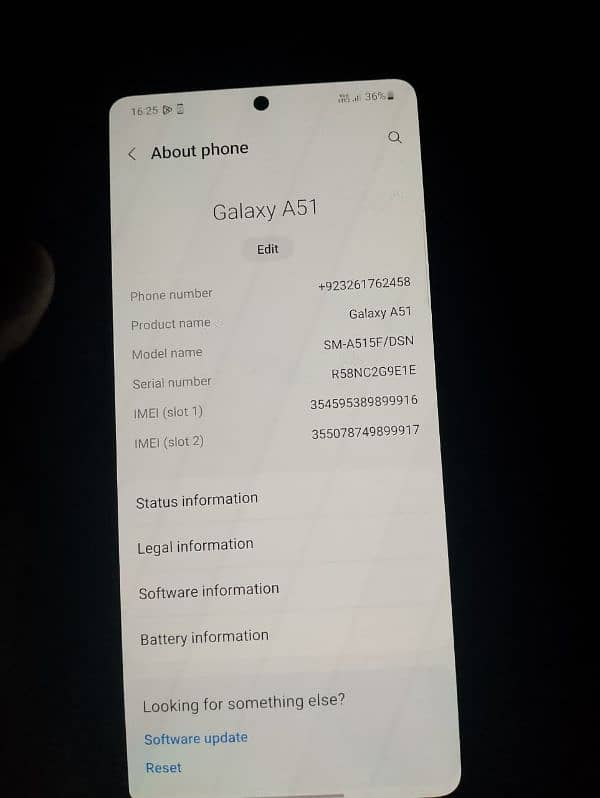 samsung A51 with box dual sim pta official  aproved 0