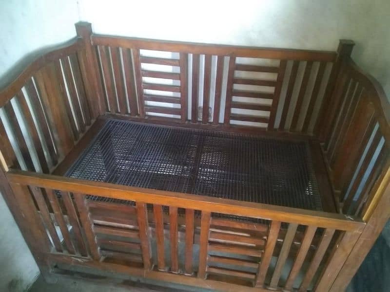 wooden cot. . foldable 1