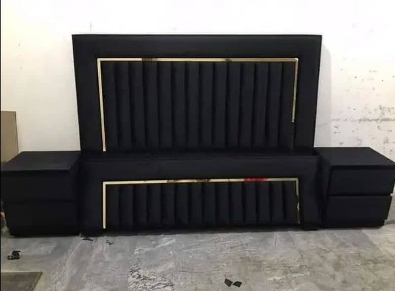 Bed/Double bed/single bed/king size bed/ wood bed/poshish bed/Furnitur 1