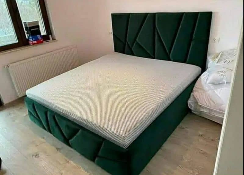 Bed/Double bed/single bed/king size bed/ wood bed/poshish bed/Furnitur 14