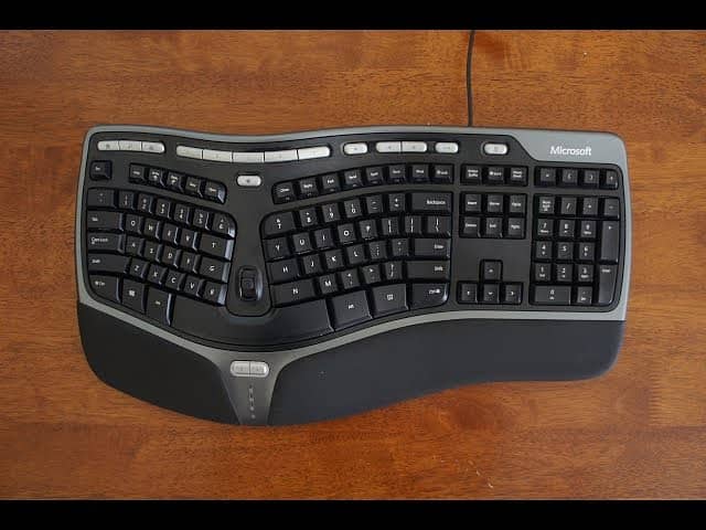 Branded Microsoft Imported Multifunctional keyboard with wrist pad 5