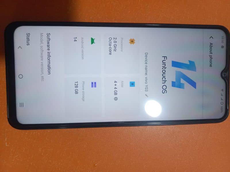 vivo y03 4+4/128 7 month warranty 0