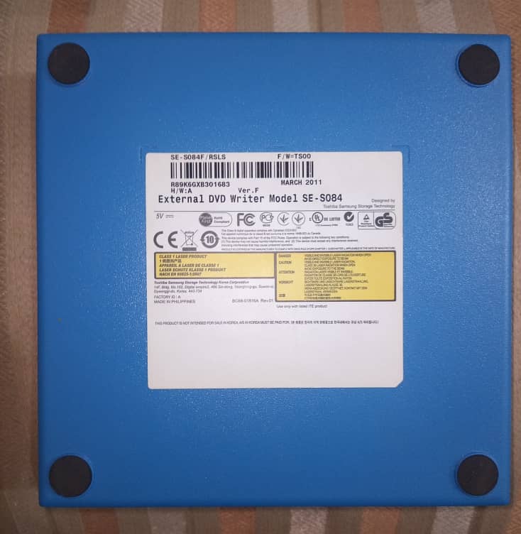 Samsung External DVD Writer Model SE-S084 3