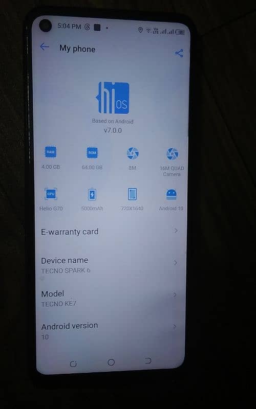 Tecno Spark 6 4gb 64gb 3