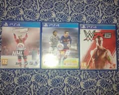 WW2K15/FIFA16/NHL16 PS4 Games