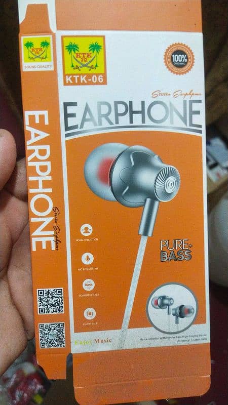 KTK-06 EARPHONES NEW BRAND 0