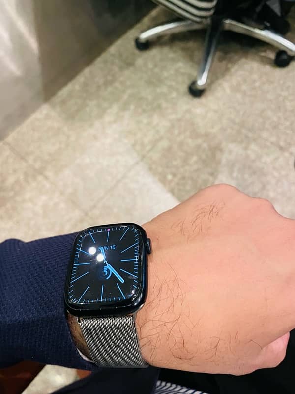 Apple Watch series 7 Blue color 2