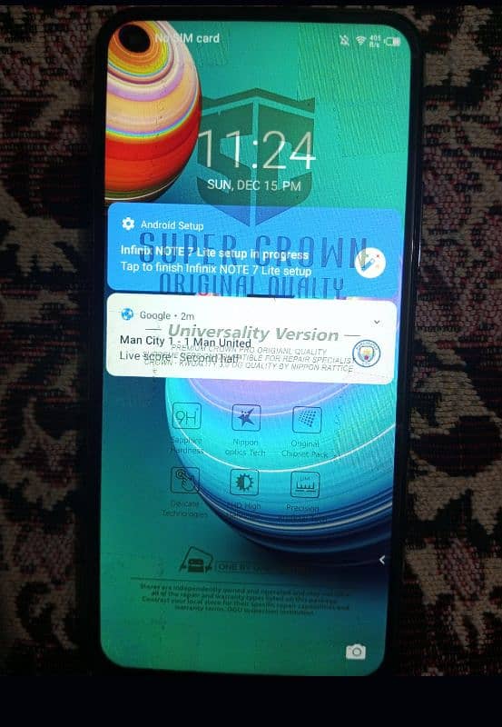 Infinix note 7 lite panel full new replaced 1