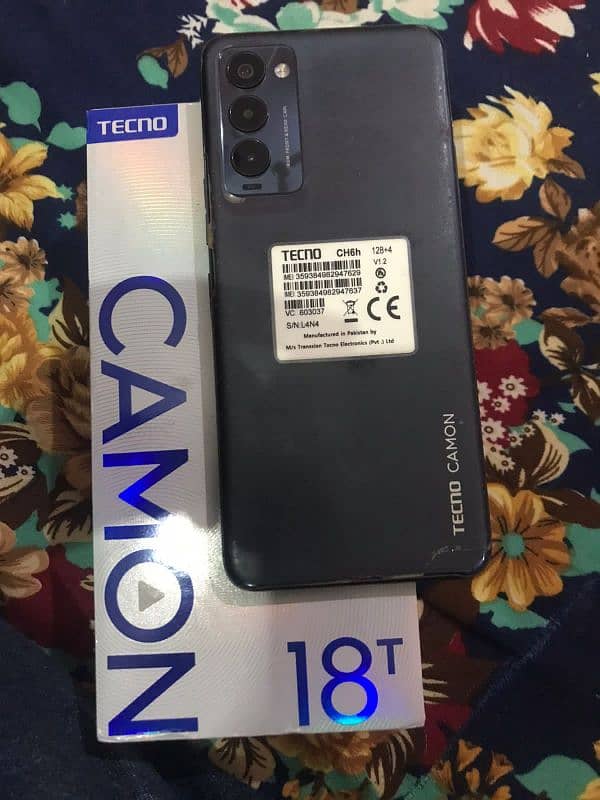 Tecno Camon 18T 10/10 conditions with original Charges And Box 5