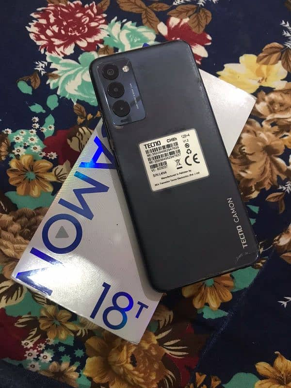 Tecno Camon 18T 10/10 conditions with original Charges And Box 6