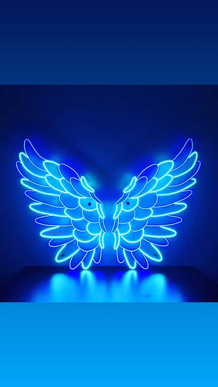 Wings Neon Sign 4ftx5ft 1