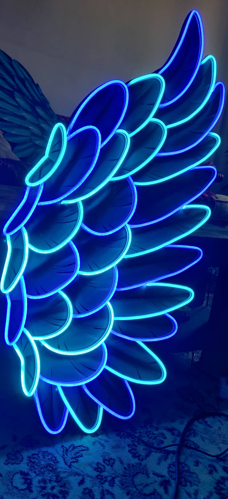 Wings Neon Sign 4ftx5ft 4