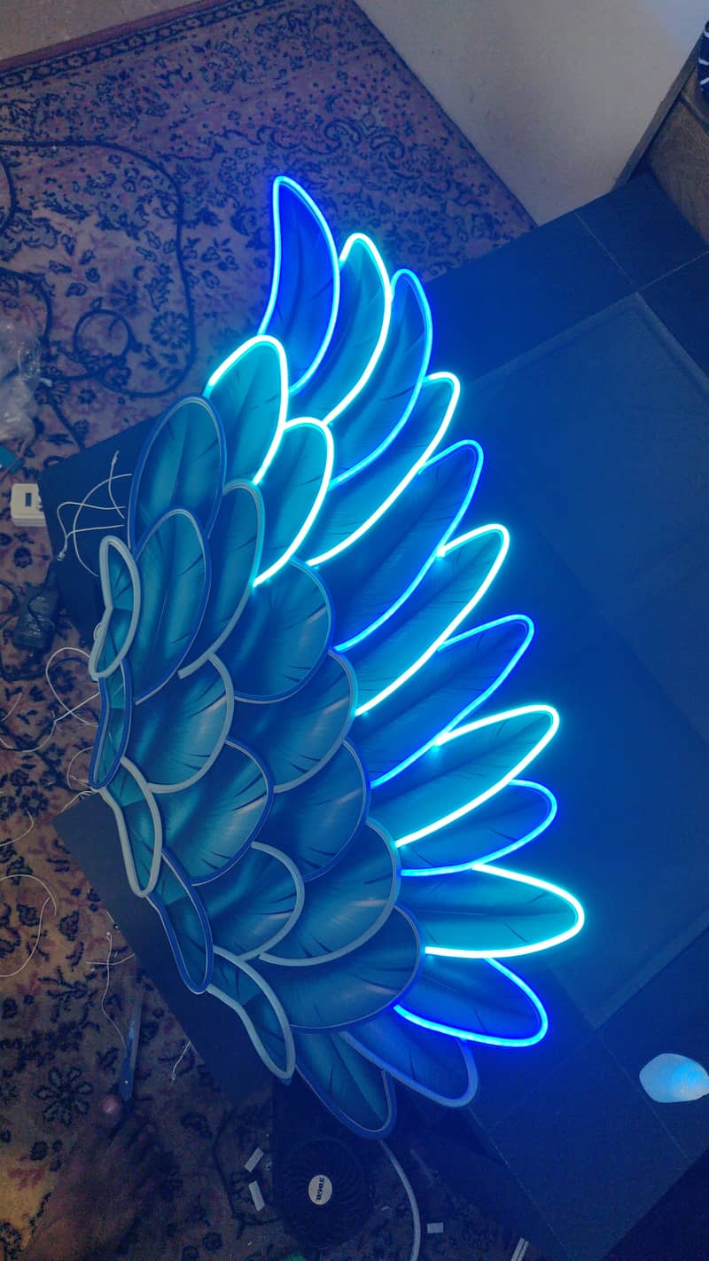 Wings Neon Sign 4ftx5ft 8