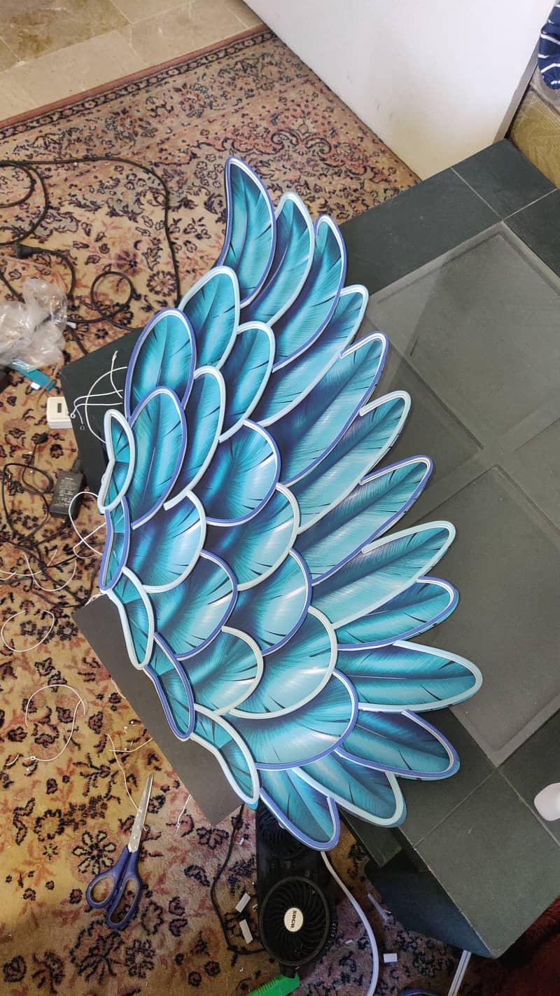 Wings Neon Sign 4ftx5ft 9