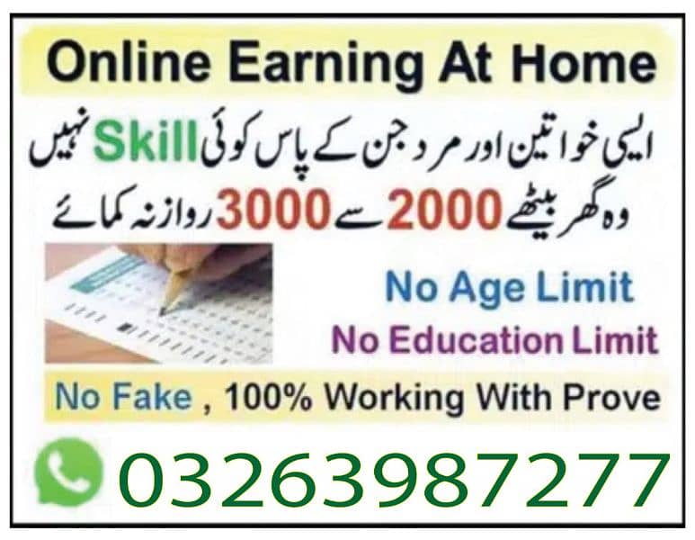 Online job available, Typing/Assignment/Data Entry/Ad posting etc 0