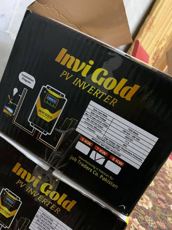 7kw solar inverter | INVI Gold model | without battery without wapda 0