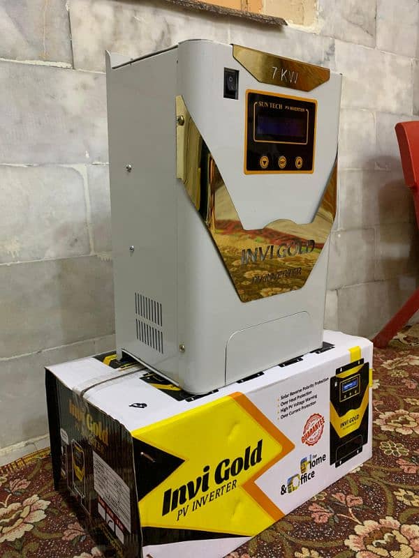 7kw solar inverter | INVI Gold model | without battery without wapda 2