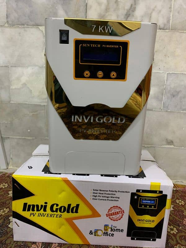 7kw solar inverter | INVI Gold model | without battery without wapda 3